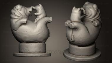 Animal figurines (STKJ_0604) 3D model for CNC machine